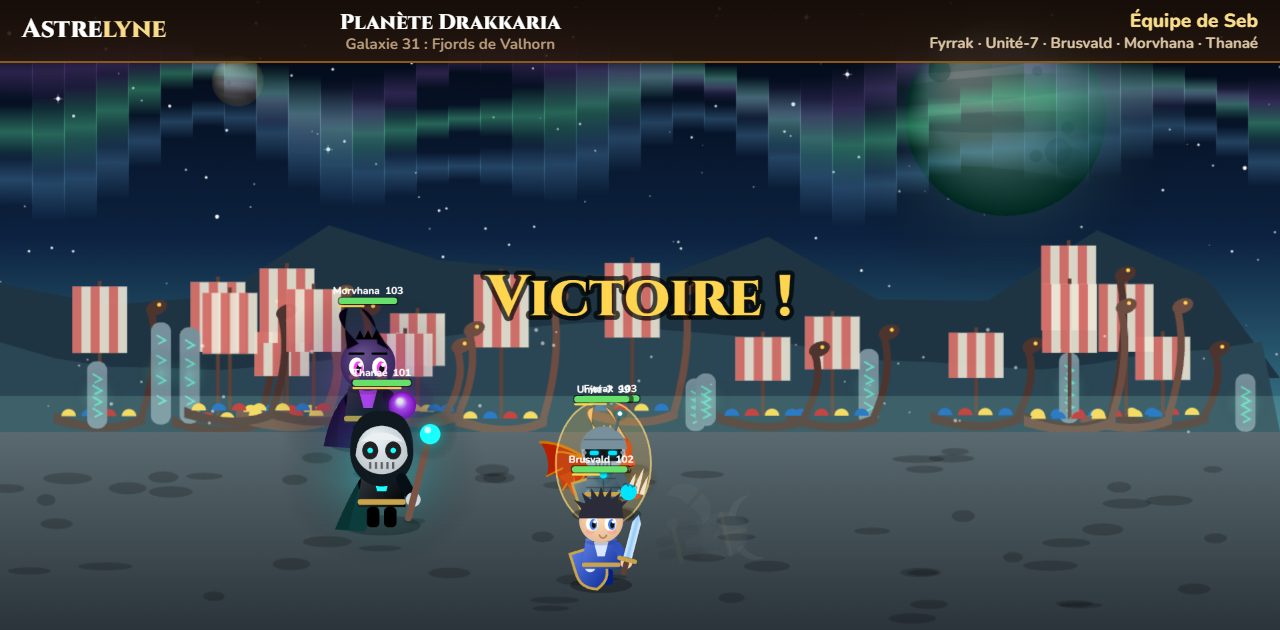 Seb : victoire ★★★ sur la planète Drakkaria