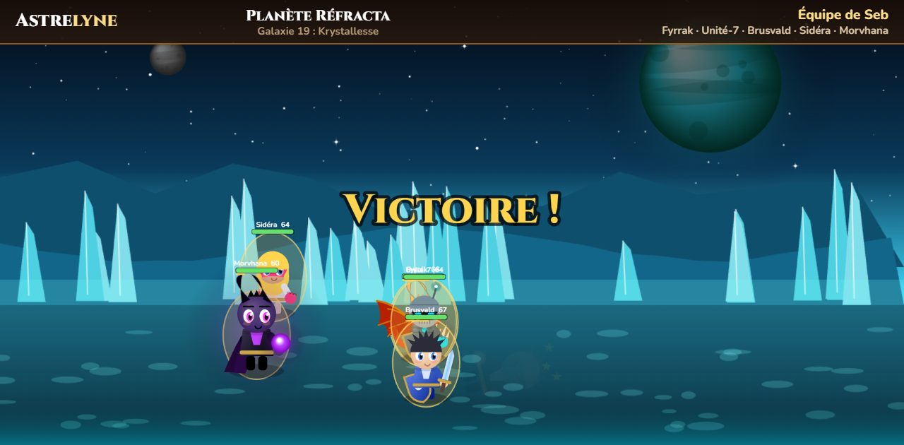 Seb : victoire ★★★ sur la planète Réfracta