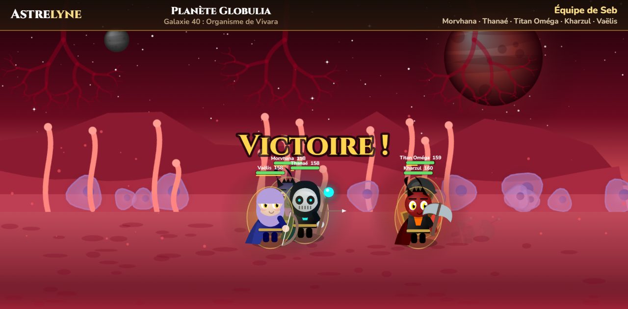 Seb: ★★★ victory on planet Globulia