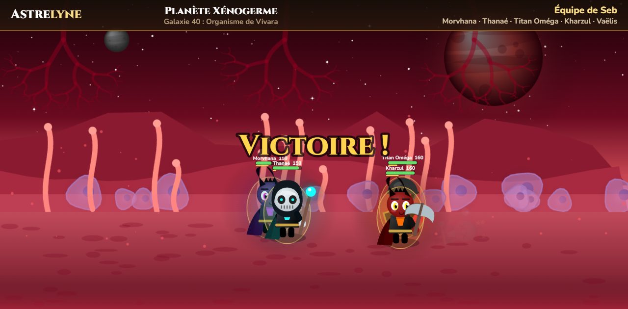 Seb: ★★ victory on planet Xénogerme