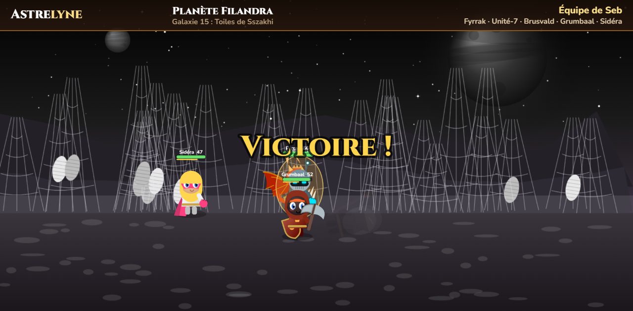 Seb：在星球 Filandra 取得 ★★ 胜利