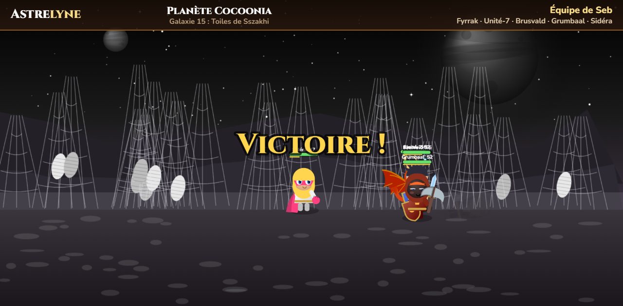 Seb：在星球 Cocoonia 取得 ★★★ 胜利