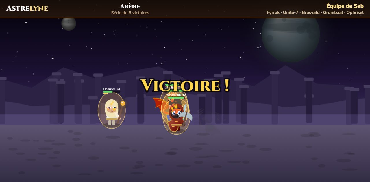 Seb: victoria ★★★ en la arena