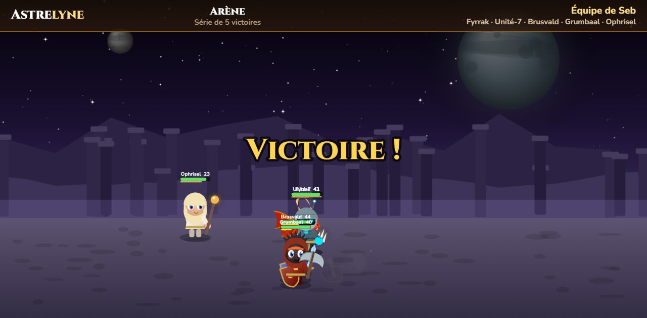 Seb: victoria ★★★ en la arena