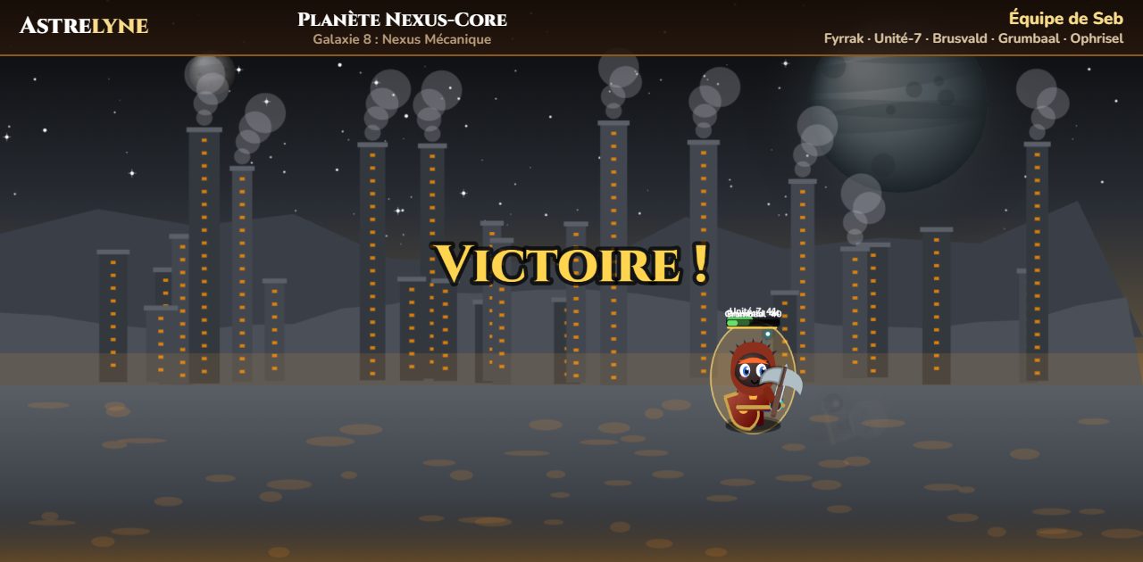 Seb: ★ victory on planet Nexus-Core