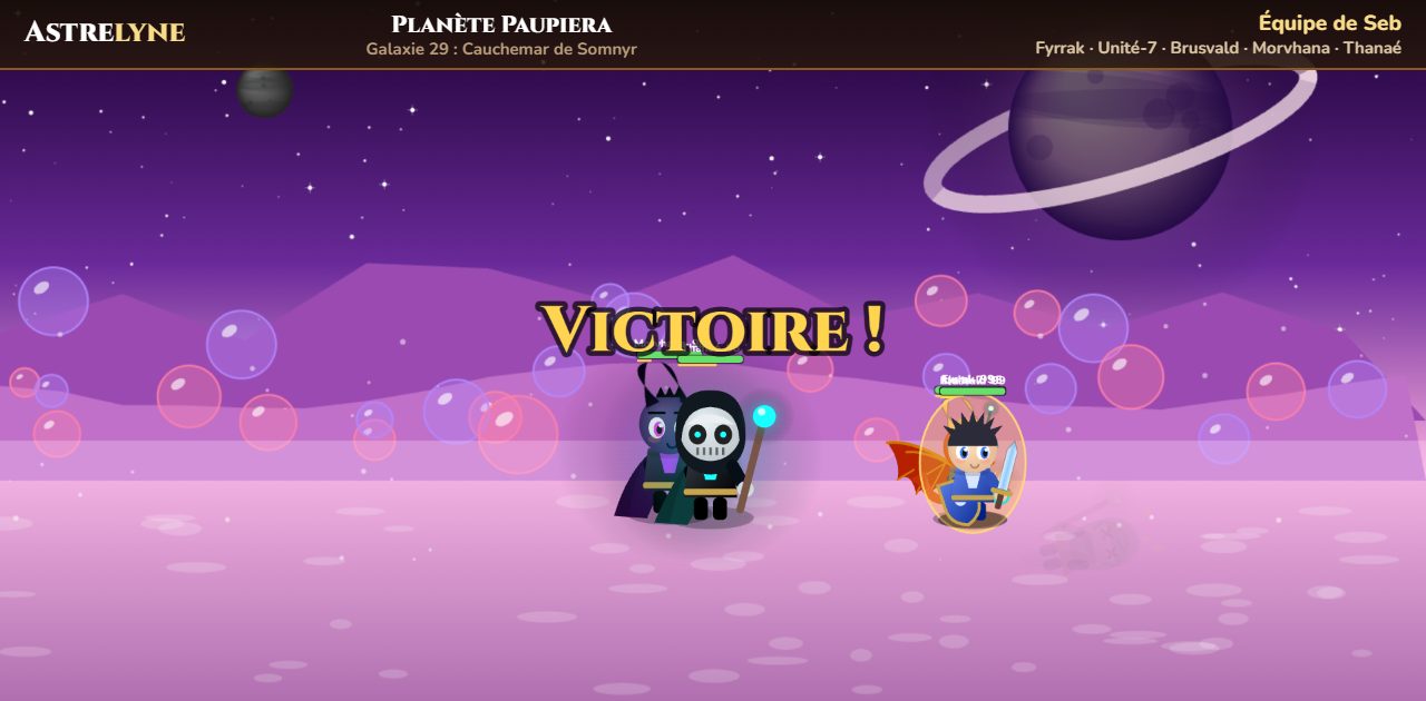 Seb : victoire ★★★ sur la planète Paupiera