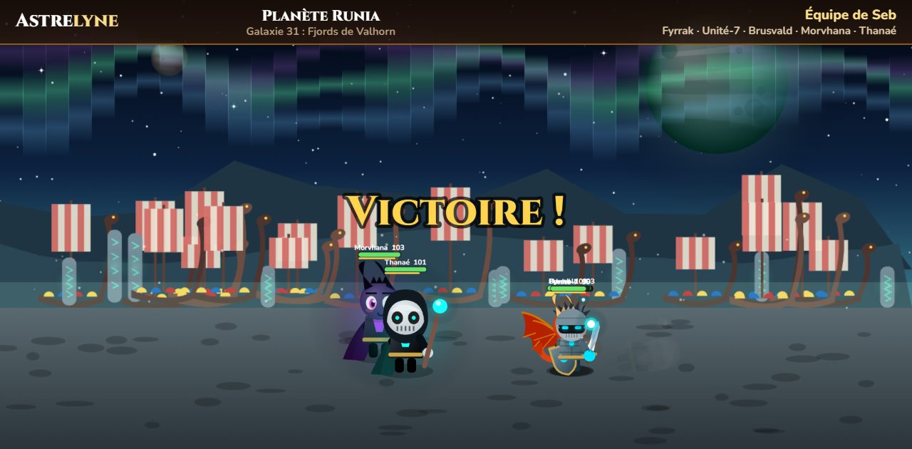 Seb : victoire ★★★ sur la planète Runia