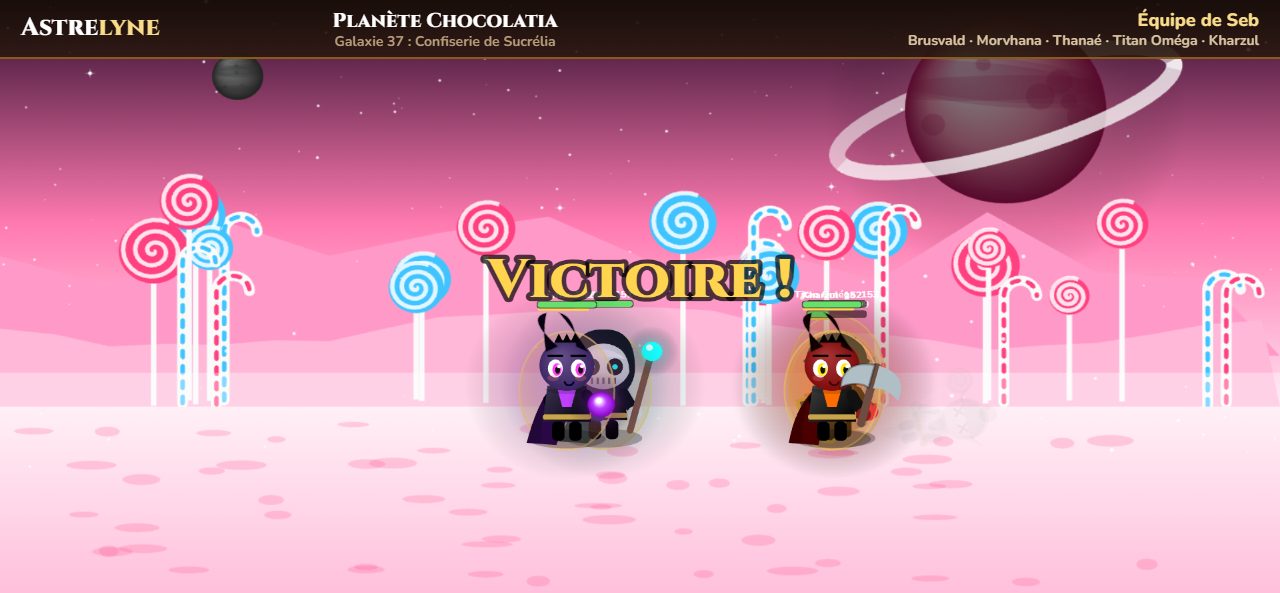 Seb : victoire ★★★ sur la planète Chocolatia