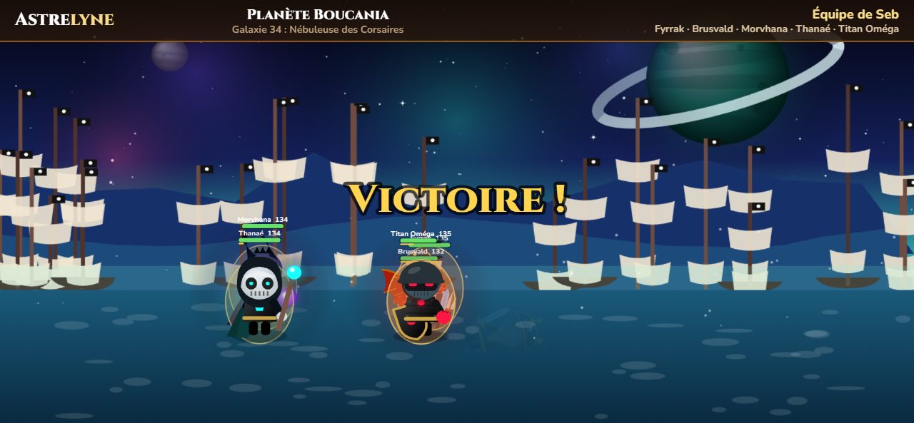 Seb : victoire ★★★ sur la planète Boucania